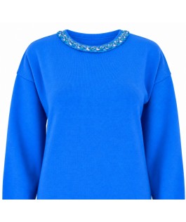Rochie dreaptă royal din lână